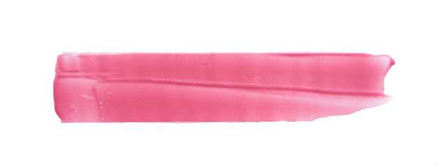 Gently pink strokes and texture of lip gloss