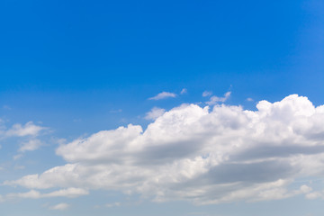 Blue sky background with cloud