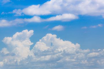 Blue sky background with cloud