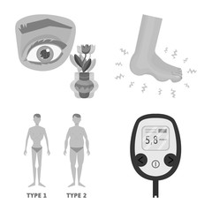 Isolated object of health and diet sign. Set of health and disease vector icon for stock.