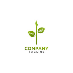 Leaf Logo design green color