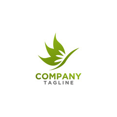 Leaf Logo design green color