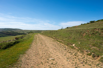 Mountains of Valdelinares in summer clear day