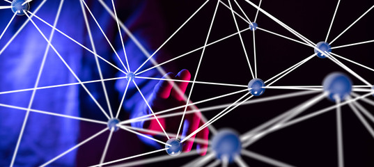  touching global network and data customer connection