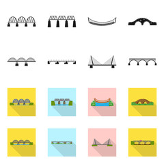 Vector design of connection and design sign. Collection of connection and side vector icon for stock.