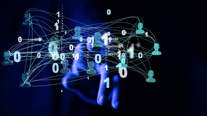 Social Media Circles modern Network