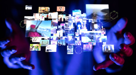 Internet broadband and multimedia streaming entertainment