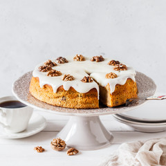 Pumpkin Cake with Cream Cheese Frosting