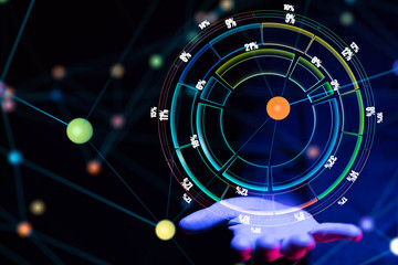 Business intelligence. Diagram, Graph, Stock Trading, Investment dashboard