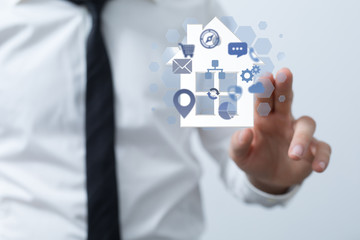 Smart home: Smarthome house automation icon