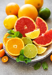 citrus fresh fruits