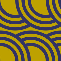 Pattern seamless circle abstract wave background gold luxury color and line