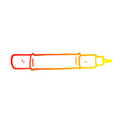 warm gradient line drawing cartoon pen