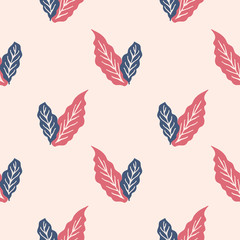 Fototapeta na wymiar Vector vintage floral seamless pattern print. Great for subtle, botanical, modern backgrounds, fabric, scrapbooking, packaging, invitations, wallpaper, wrapping paper.
