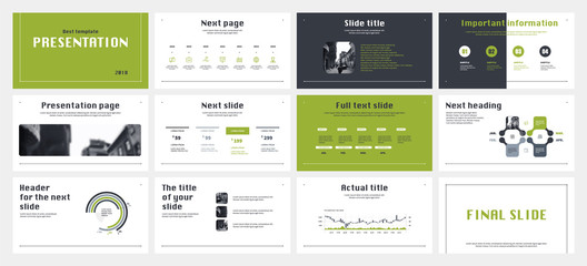 Presentation template design