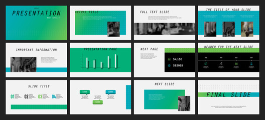 Presentation template design