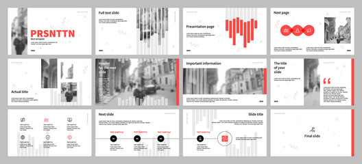 Presentation template design