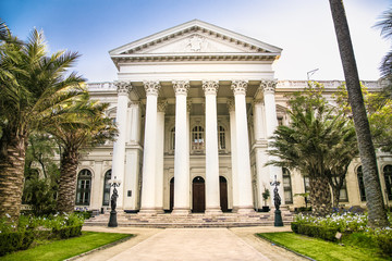 Building on plaza de Armas in Santiago de Chile.