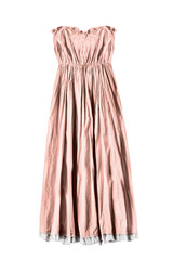 Beige dress isolated