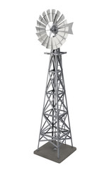 Fototapeta na wymiar Vintage Windmill Isolated