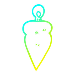 cold gradient line drawing cartoon christmas bauble