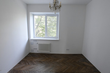 Empty room with nobody inside, the parquet is beautiful. Parquet 