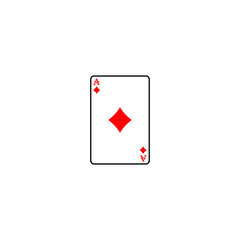 playing card icon template vector illustration - vector