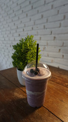 Blueberry smoothie healthy drink