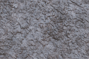 3D rendering- copper metal destroyed. Background bronze