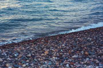 stones on the beach of the sea