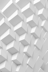 Abstract white 3d geometric pattern