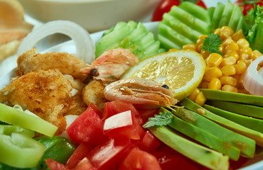 Blackened Fish Taco Salad