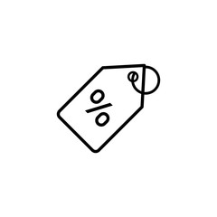 Discount percent tag symbol icon vector illustration