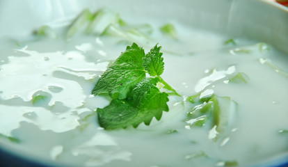 Persian cucumber and yoghurt dip