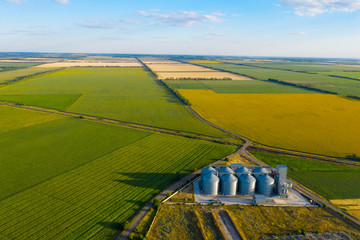 aerial view  grain elevator © Sergii Mostovyi