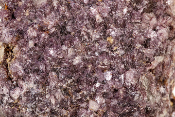 Macro of a chromium kyanite mineral stone on white background