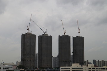 construction of modern buildings