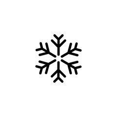 snow flake icon template vector illustration - vector