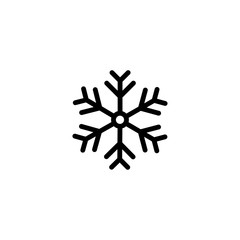 snow flake icon template vector illustration - vector