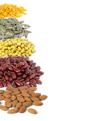 seeds isolated on white background