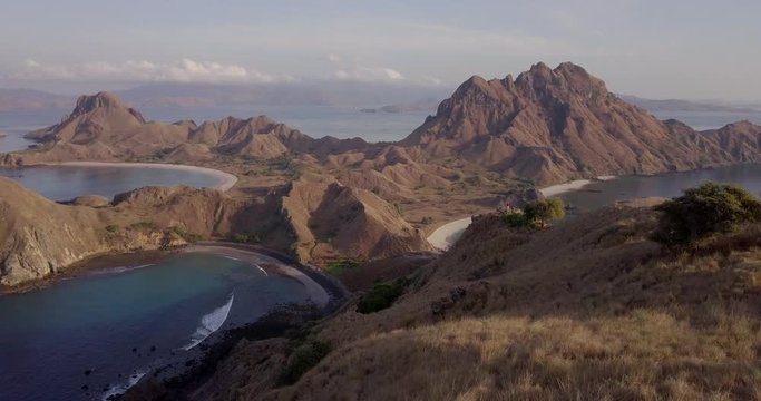 AERIAL: Komodo island in Indonesia