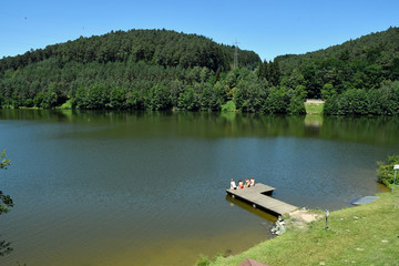 marbachstausee im sommer