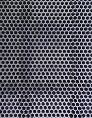 Photo of metal speaker mesh texture