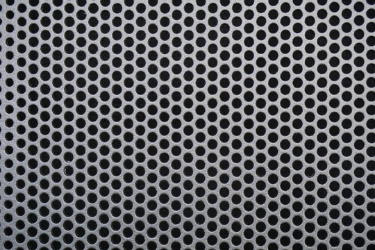 Image of a black steel grill metal texture