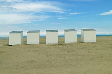 Beach huts on the beach