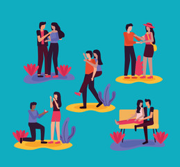 couple romantic activities outdoors flat