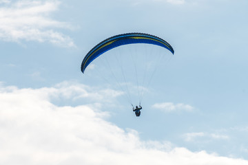 Paraglider in the sky