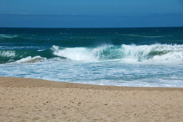 Fototapeta na wymiar Big waves in Atlantic ocean