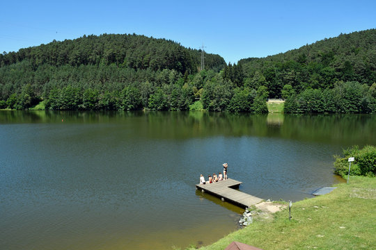 marbachstausee im sommer