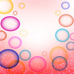  Colored vector circles on an abstract background. Design element. Brochure template